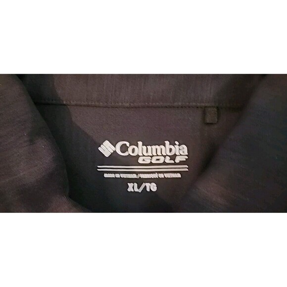 Columbia Mens XL/TG Short Sleeve Golf Shirt Black - Picture 5 of 9